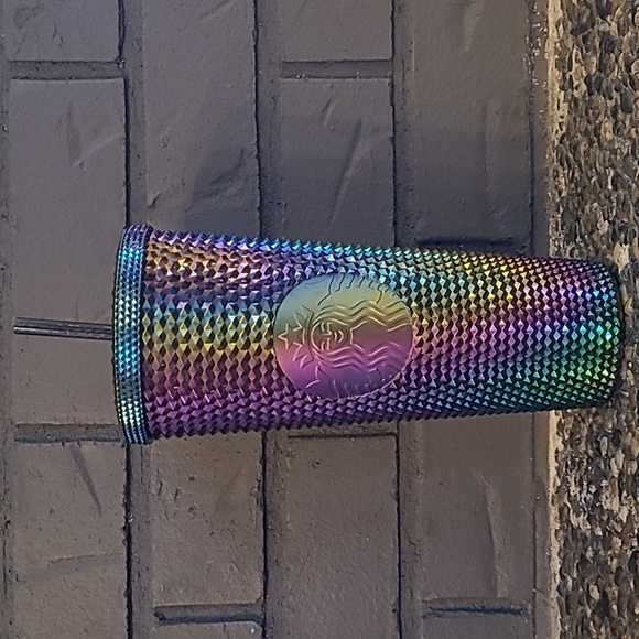 Starbucks - Metallic Oil Slick Studded Tumbler - Size 24oz - Picture 1 of 6